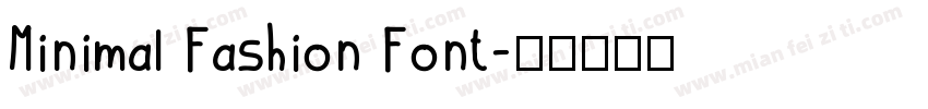 Minimal Fashion Font字体转换